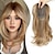 cheap Bangs-Hair Topper 14 Inch Long Layered Hair Toppers for Women Synthetic Hair Wig Toppers for Women with Thinning Hair Light Brown Fiber Wiglets Ladies Hair Toppers with Bangs