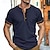 abordables T-shirts décontractés pour hommes-Homme Chemise Henley Shirt T-shirt Bloc de couleur Henley Plein Air Vacances Manches courtes Patchwork Poche Vêtement Tenue Mode Design basique