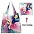 cheap Graphic Print Bags-Women&#039;s Crossbody Bag Shoulder Bag Bucket Bag Polyester Shopping Daily Holiday Print Large Capacity Foldable Lightweight Marble Abstract Art Pink Rose Pink Light Blue