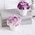 abordables Fleurs artificielles et vases-Fleur artificielle réaliste miniature en pot : fausses roses réalistes dans un petit pot pour une charmante décoration d&#039;intérieur.