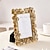billige Bordbilledrammer-vintage fotoramme af guldharpiks med blomsterdekoration af ginkgoblade - elegant skrivebordsdekor med retrodesign, perfekt til at fremvise elskede minder