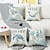 cheap Throw Pillows &amp; Covers-Summer Decorative Toss Pillows Cover 1PC Soft Square Cushion Case Pillowcase for Bedroom Livingroom Sofa Couch Chair Turtle Seaweed
