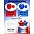 cheap Event &amp; Party Supplies-Independence Day Theme Holiday Sets Red, Blue, White Five-pointed Star Aluminum Foil Latex Balloon Chain Combo - 60pcs Set for Declaration, Commemoration, Soldier&#039;s Party Decoration, and Setup Essentials