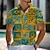 cheap Men&#039;s Button Up Polos-Tropical Floral Botanical Men&#039;s Casual 3D Print Golf Polo Outdoor Daily Wear Streetwear Polyester Short Sleeve Turndown Polo Shirts Yellow Blue Spring &amp; Summer S M L Micro-elastic Lapel Polo