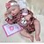 preiswerte Puppen-18 Zoll Lebensechte Puppe Baby &amp; Kleinkind Spielzeug Wiedergeborene Kleinkind-Puppe Puppe Wiedergeborene Babypuppe Baby Kleine Wiedergeborene Babypuppe Neugeborenes lebensecht Geschenk Handgefertigt