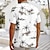 preiswerte Herren Hawaiihemd-Architektur Kokosnuss Modisch Hawaiianisch Designer Herren Hawaiihemd Sommerhemd Camp-Shirt Grafik-Shirt Outdoor Strasse Casual Sommer Frühling Kubanisches Halsband Kurzarm Schwarz Weiß Grün S M L