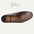 cheap Men&#039;s Slip-ons &amp; Loafers-Men&#039;s Loafers Perforated Brown Leather Gunmetal Horsebit