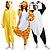 cheap Kigurumi Pajamas-Adults&#039; Kigurumi Pajamas Pika Pika Animal Patchwork Onesie Pajamas Pajamas Funny Costume Polar Fleece Cosplay For Men and Women Christmas Animal Sleepwear Cartoon