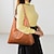 preiswerte Handtaschen und Tragetaschen-Damen Schultertasche PU-Leder Täglich Reißverschluss Hohe Kapazität Feste Farbe Schwarz Elfenbein Gelb