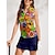 abordables Collection de créateurs-Femme T-shirt POLO Orange Sans Manches Top Vêtements de golf pour femmes, tenues, vêtements