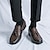 baratos Sapatilhas e Mocassins para Homem-Homens Mocassins e Slip-Ons Retro Sapatos formais Sapatos de vestir Borla Tênis Caminhada Negócio Clássico Cavalheiro Britânico Escritório e Carreira Couro Ecológico Respirável Confortável
