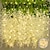 preiswerte LED Lichterketten-12 weiße Glyzinien-Hängeblumen mit LED-Lichterkette, künstliche hängende Glyzinien-Girlande für Hochzeitsfeiern, Heimhintergrund-Wanddekorationen