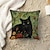 זול סגנון חיות-כיסוי כרית לזרוק ספת קטיפה 16/18/20 אינץ&#039; ציפית שחורה לחתול