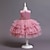 cheap Party Dresses-Kids Girls&#039; Party Dress Solid Color Sleeveless Special Occasion Princess Polyester Party Dress Summer Spring 3-12 Years Pink Wine