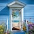 Недорогие Дверные чехлы-пляжный замок дверные покрытия фреска декор дверь гобелен дверной занавес украшение фон дверной баннер съемный для входной двери в помещении и на открытом воздухе украшение дома комнаты декор