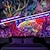 رخيصةأون Tapestries Blacklight-نسيج غزال بلاكلايت بالأشعة فوق البنفسجية يتوهج في الظلام، حيوانات ثلاثية ضبابية معلقة، جدار فني جداري لغرفة المعيشة وغرفة النوم