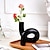 levne Sochy-barevná průhledná skleněná váza s ohnutou trubicí ve tvaru n - dekorativní řemeslo ideální pro květinovou hydroponii, dekorace na stůl