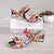 halpa Naisten sandaalit-Naisten Sandaalit Glitter Crystal Paljetein korut Päivittäin Veistoksellinen kantapää Pyöreä kärkinen Muoti PU Loaferit Sateenkaari