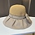 Χαμηλού Κόστους Καπέλα για Πάρτι-Καπέλα Καλύμματα Κεφαλής Ακρυλικό / Βαμβάκι Άχυρο Τύπου bucket Καπελίνα Ψάθινο καπέλο Causal Αργίες Κομψό Ρετρό Με Φιόγκος Καθαρό Χρώμα Ακουστικό Καπέλα