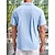 cheap Cotton Linen Shirt-Men&#039;s Shirt Linen Shirt Summer Shirt Beach Shirt Cuban Collar Shirt White Pink Blue Short Sleeve Plain Camp Collar Summer Spring Casual Daily Clothing Apparel