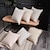 tanie Trendy poduszkowe-poszewki na poduszki nowoczesna wiejska kanapa z frędzlami, bawełniane lniane poszewki na poduszki w paski w stylu boho do sypialni w salonie