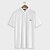 cheap Classic Polo-Leaf Embroidery Men&#039;s Casual Print Polo Shirt Golf Polo Daily Sports Vacation 100% Cotton Short Sleeve Turndown Polo Shirts Black White Spring &amp; Summer S M L Micro-elastic Lapel Polo