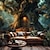 abordables paysage tapisserie-Fantasy dream tree house tapisserie suspendue art mural grande tapisserie décor mural photographie toile de fond couverture rideau maison chambre salon décoration