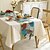 ieftine Fețe de masă decorative-Cărucior de masă jacquard cu margine largă, cu frunze colorate dezordonate, lungime 71/79/87 inch