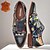 abordables Chaussures Premium pour Hommes-Homme Chaussures de moine Chaussures formelles Chaussures Bullock Chaussures habillées Cuir Cuir de vachette pleine fleur italien Confortable Antidérapantes Scotch Magique Boucle Bleu de minuit Bloc