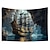 billige landskabstæppe-piratskib hængende gobelin vægkunst stort gobelin vægmaleri indretning fotografi baggrund tæppe gardin hjem soveværelse stue dekoration