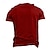 ieftine Tricouri 3D Bărbați-Scrisă Drapelul SUA american Gest Îmbrăcăminte Atletică Stil de strada Festival Bărbați Tipărire 3D Tricou Stradă Cadouri de Ziua Tatălui Festival Ziua Tatălui Tricou Roșu-aprins Stil Nautic Cămașă