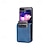 abordables Carcasas Samsung-teléfono Funda Para Samsung galaxia Z Flip 5 Z Flip 4 Z Flip 3 Gire la tapa Protector de cuerpo completo Ranura para tarjetas Antigolpes Retro ordenador personal Cuero de PU