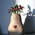 baratos Decoração de pátio-Estátua de gato vaso de flores artesanal imitação de madeira decoração moderno e minimalista coração vaso alto para casa prateleira de mesa sala de estar escritório