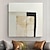 cheap Abstract Paintings-Oil Painting Handmade Square Canvas mordern  painting handmade Wall Art Canvas painting Beige Abstract Art Minimalist Large abstract painting for Living Room Decor Wall Art painting