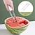 preiswerte Obst- und Gemüsezubehör-3-teiliges Wassermelonenschneider-Set aus Edelstahl mit praktischen Serviergabeln – langlebig, spülmaschinenfest &amp;perfekt für die Obstzubereitung