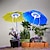 billige Plantevekstlamper-vokse lys paraply formet plante vokse lys for innendørs kreativ paraply led vokse lys fullt spekter usb simulering sollys dimming timing plante vekst lampe atmosfære natt lys