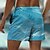 billige Surf shorts-Herre Surf shorts Badeshorts Snørelukning med mesh-for Elastisk Talje Farverig Blomst Hurtigtørrende Korte Ferie Strand Hawaiiansk Afslappet Rød Blå Mikroelastisk