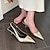 ieftine Sandale de Damă-Pentru femei Sandale Bling Bling Pantofi Nuntă Petrecere Muncă Toc Stilat Vârf ascuțit Modă minimalism Piele microbiană Loafer Negru Argintiu Auriu