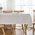 preiswerte Tischdecken-Tischdecke aus 100 % Baumwolle, Jacquard, geblümter Landhausstil, mit Quaste