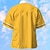رخيصةأون قميص هاواي للرجال-جوزة الهند موضة ستايل هاواي مصمم رجالي قميص هاواي قميص المخيم قميص جرافيك الأماكن المفتوحة شارع فضفاض الصيف الربيع الياقة الكوبية كم قصير أبيض أصفر برتقالي S M L قميص