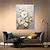 halpa Kukka-/kasvitaulut-käsinmaalattu kuvioitu kultainen kukkaöljymaalaus seinätaide abstrakti valkoinen kukkamaalaus kankaalle minimalistinen moderni kukkaöljymaalaus olohuoneen maalaukseen elegantti seinäsisustus hieno