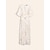 baratos vestido casual estampado-Vestido maxi com estampa de sombreamento tencel e cinto de amarração