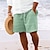 abordables Shorts décontractés-Homme Short d&#039;été Short de plage Shorts décontractés Poche Cordon Taille elastique Plein Confort Respirable Court Vacances Plage Hawaïen Bohème Noir Blanche