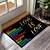 abordables Tapis et tapis et tapis-Juin Mois de la Fierté Mois de la Fierté Gay LGBTQ LGBT Paillasson Arc-en-ciel Antidérapant Tapis Imperméable Tapis Intérieur Extérieur Décor de Chambre Tapis de Salle de Bain Tapis d&#039;Entrée