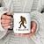 abordables Mugs et tasses-1pc je crois en la tasse bigfoot 11 oz tasse en céramique nouveauté café tasse à thé cadeau de vacances cadeau d&#039;anniversaire cadeaux de fête