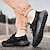 voordelige Herensandalen-Voor heren Sneakers Handgemaakte schoenen Wandelen Sportief Casual Buiten PU Ademend Comfortabel Elastiekje Zwart Khaki Grijs Zomer Herfst
