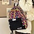 preiswerte Rucksäcke-Damen Rucksack Schultasche Schulanfang Täglich Geometrisch Nylon Hohe Kapazität Leichtgewichtig Reißverschluss Schwarz Weiß