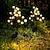 Недорогие Подсветки дорожки и фонарики-уличные солнечные светодиодные фонари в форме лотоса, водонепроницаемый солнечный садовый светильник, 20 светодиодов, 2 режима освещения для паркового забора, патио, сада, лужайки, дорожки для