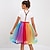 preiswerte Regenbogen Alles-Regenbogen Karneval Rock Tutu Unterrock LGBTQ LGBTQ Fröhlich Lesbisch Erwachsene Damen Karneval Maskerade Pride Parade Pride-Monat Einfaches Karnevalskostüm Verkleiden