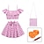 ieftine Copii&quot;-Costum de baie pentru fete, roz, șapcă, costum de baie pentru copii, bretele elastice înalte, set din două piese cu plutitor pentru braț&amp;amp; pompa